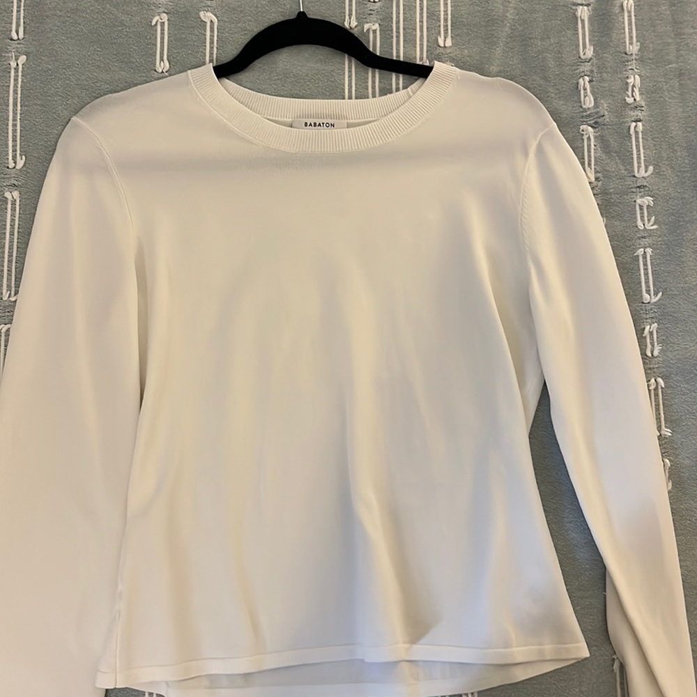 ARITZIA Babaton Long Sleeve Top - White